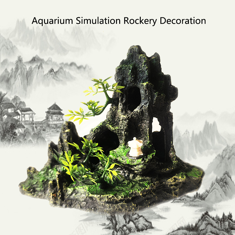 Aquarium Marine Rock - Смола аквариум рокарий горное украшение искусственный