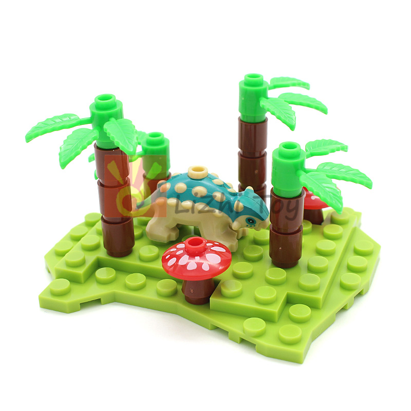 Marine Zoo - MOC 67443pb02 Динозавр Анkylosaurus Строительные блоки