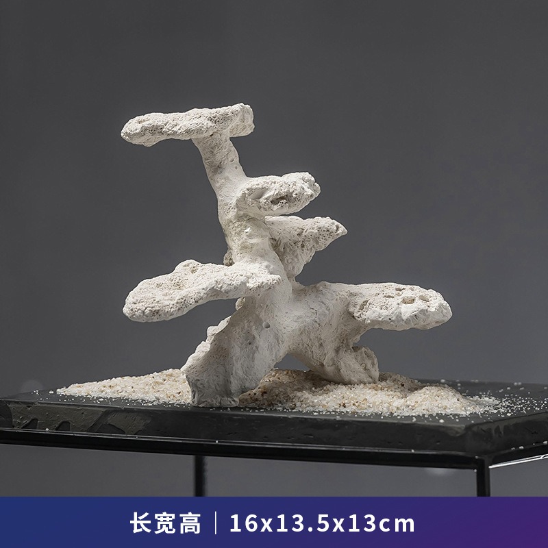 Aquarium Marine Rock - Керамическое укрытие-пещера для анемона, декор для