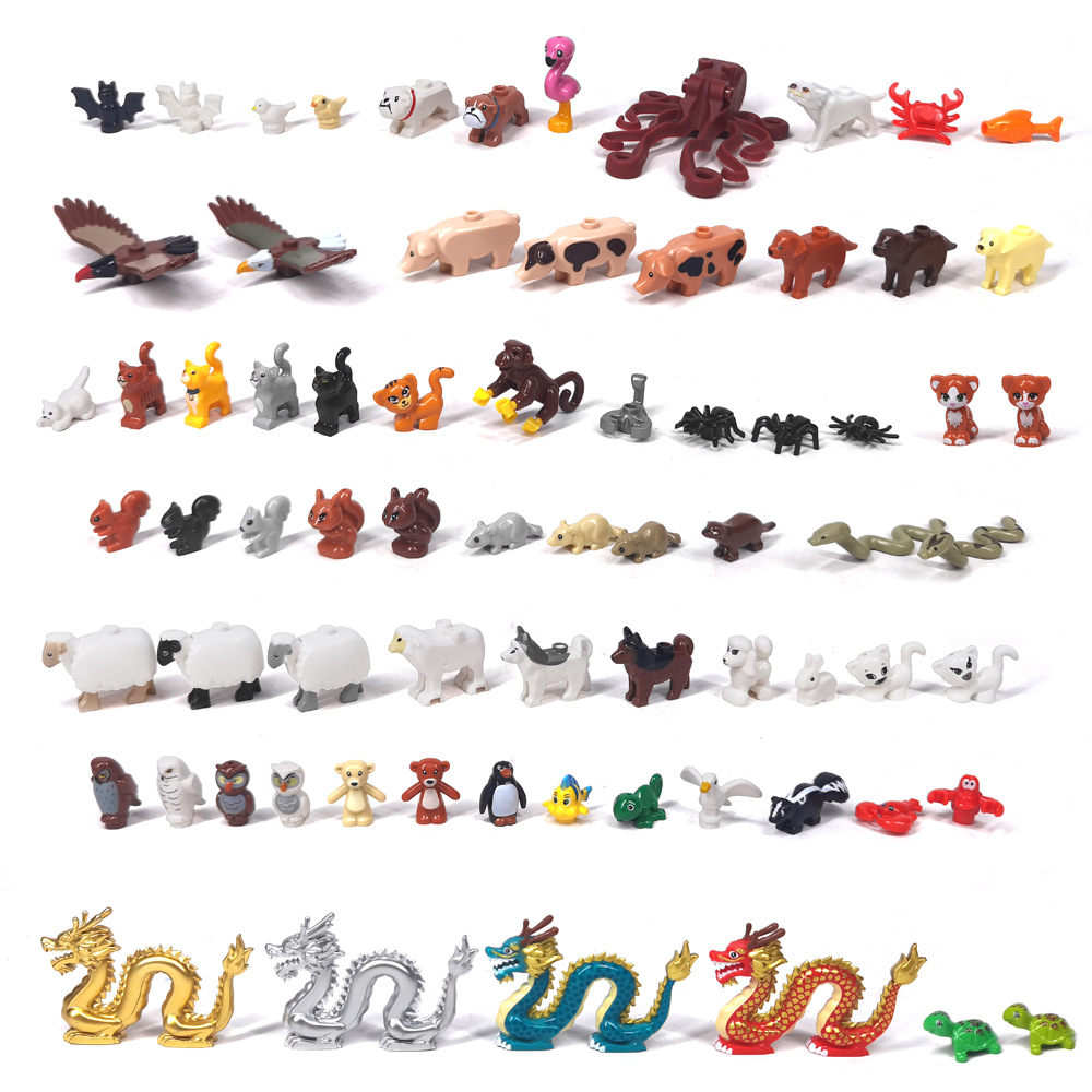 Marine Zoo - MOC, 1 шт., коллекция животных с