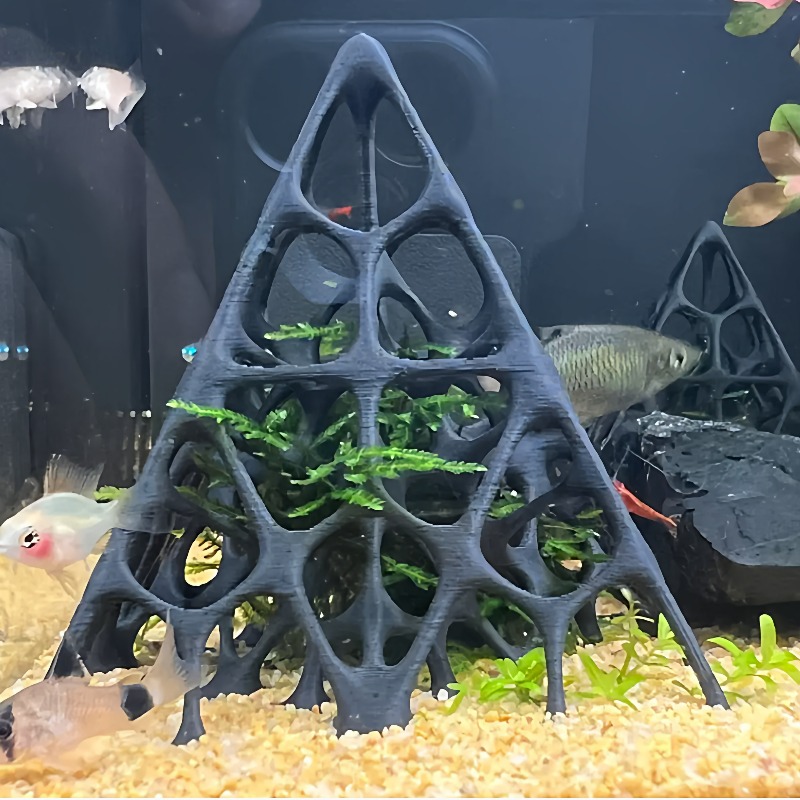 Aquarium Marine Rock - 3D-печатный пирамидальный домик-укрытие для рыб и