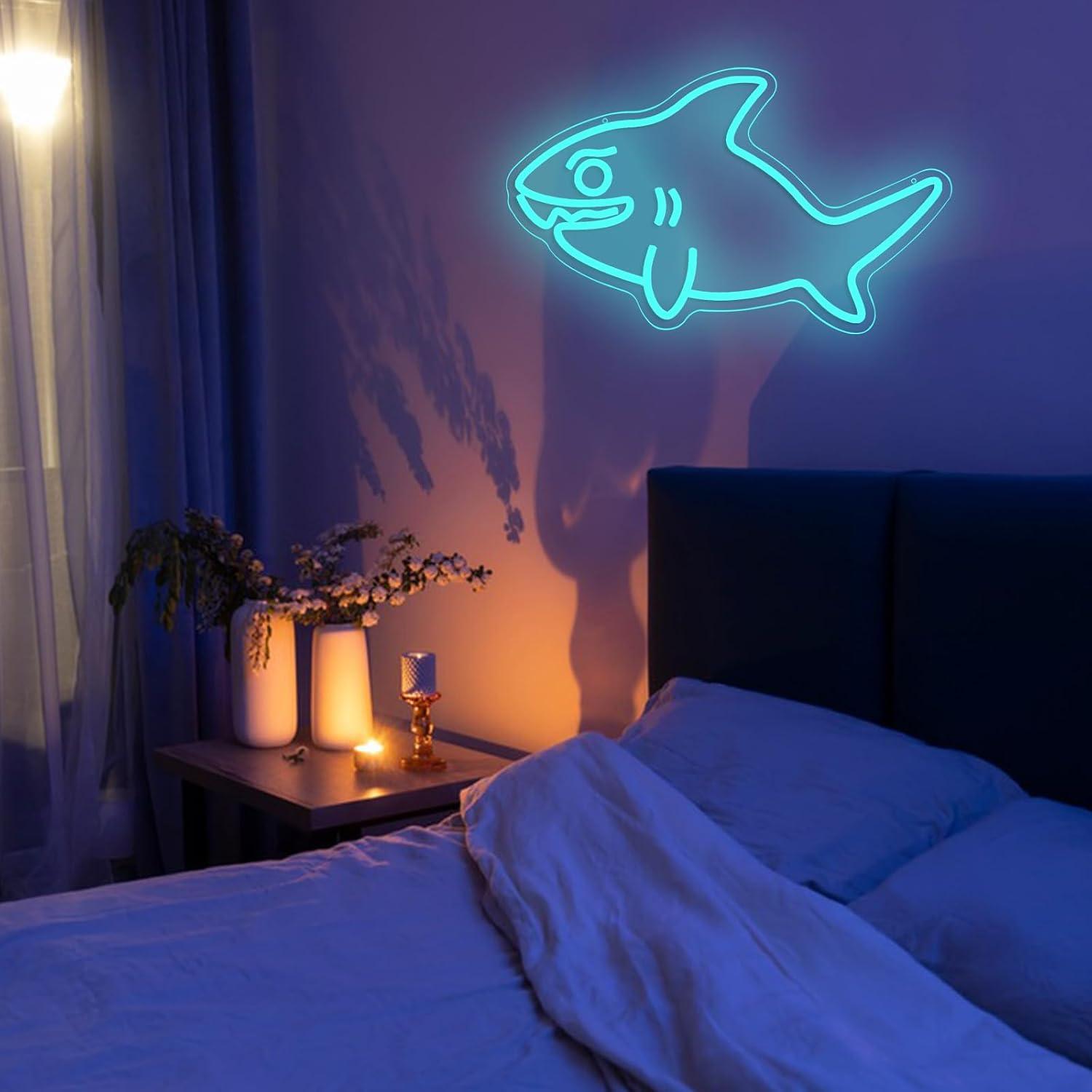 Неоновая вывеска «Акула» с USB – обзор и цена Marine Zoo