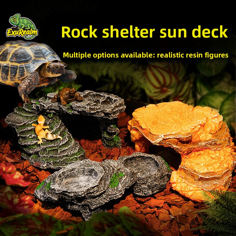 Укрытие для рептилий из смолы  – обзор и цена Aquarium Marine Rock