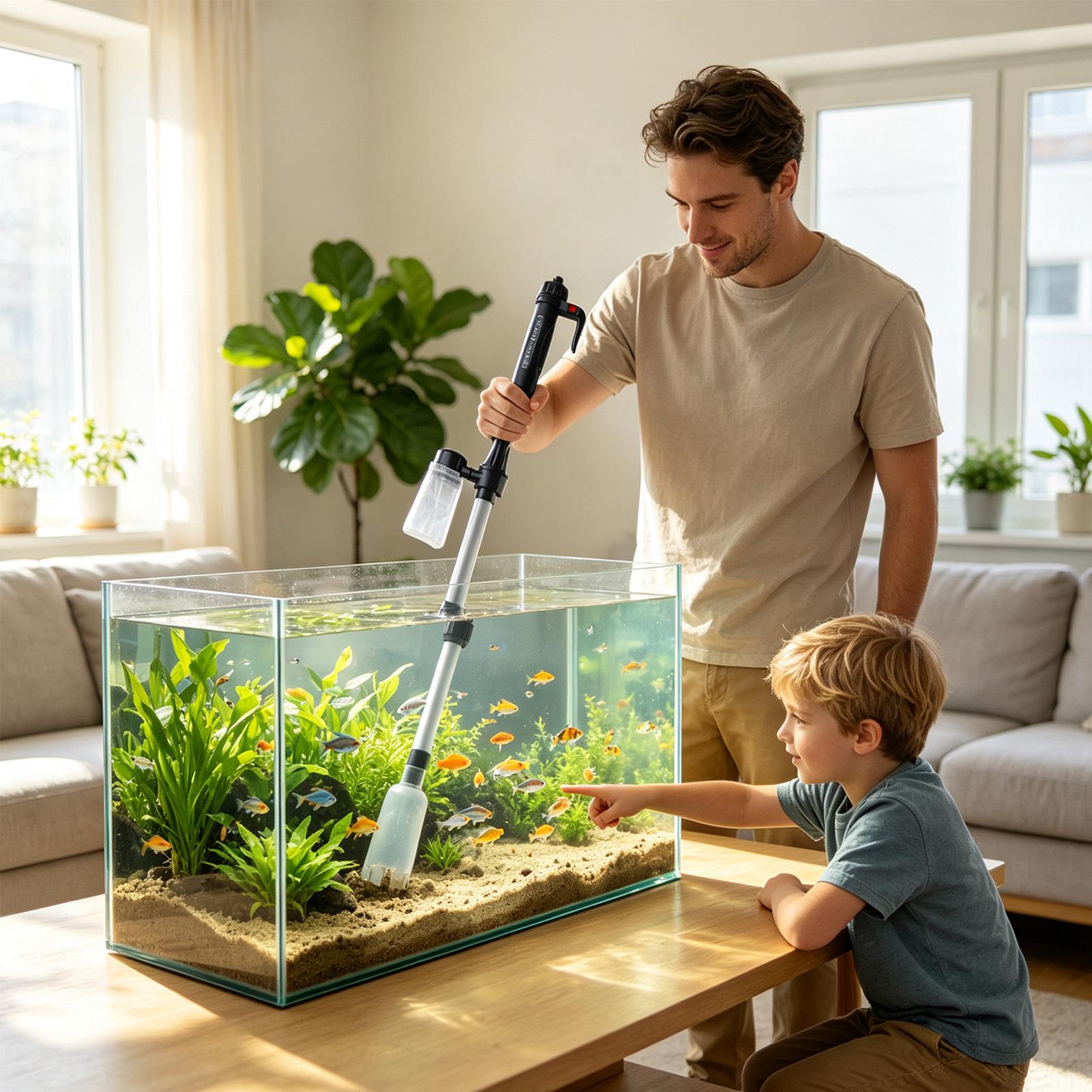 Аквариумный пылесос 3 в 1 для  – обзор и цена Marine Aquarium Water Change